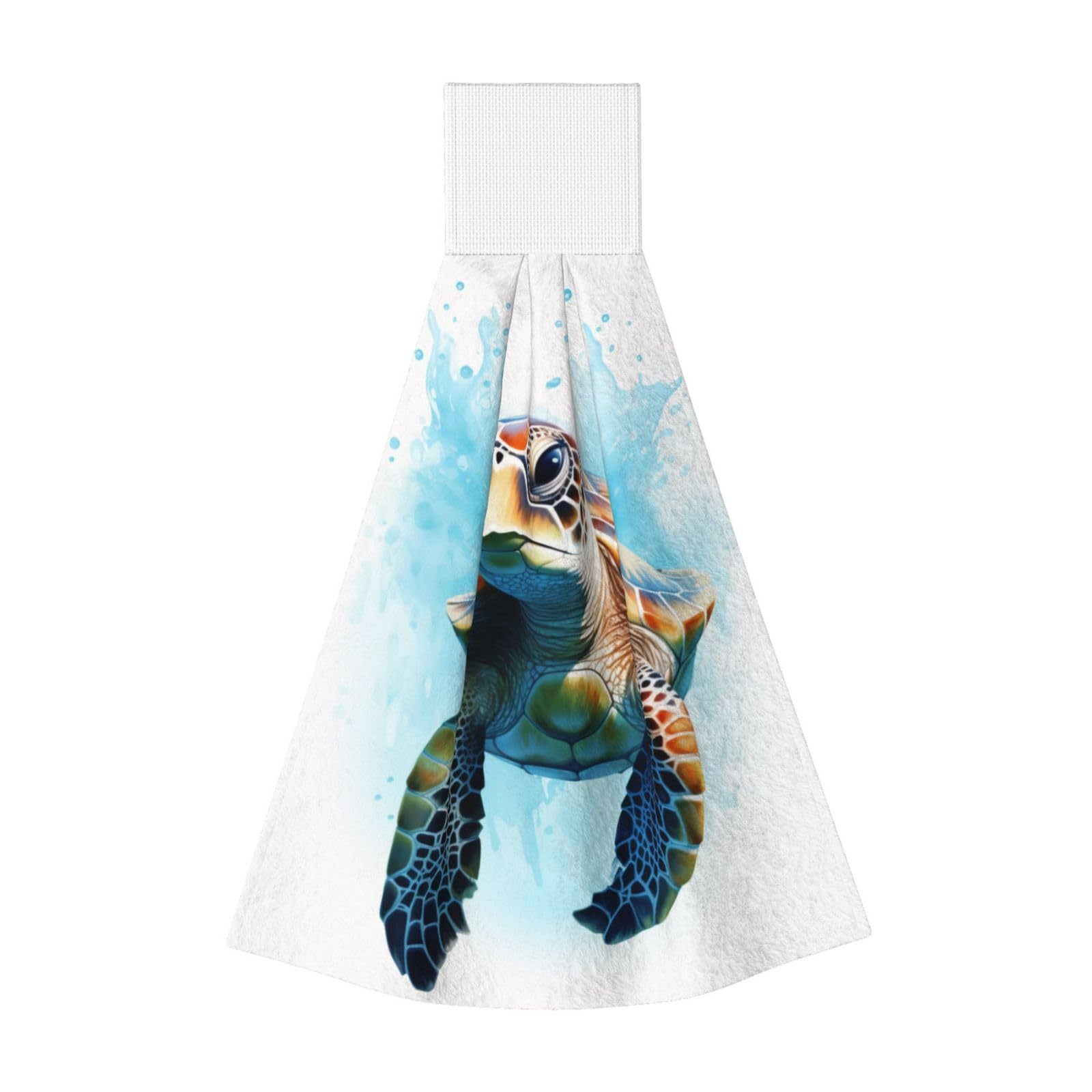 ZQYTGFDC The turtles are swimming Highly Absorbent Dish Towels Soft Coral Fleece Wipe