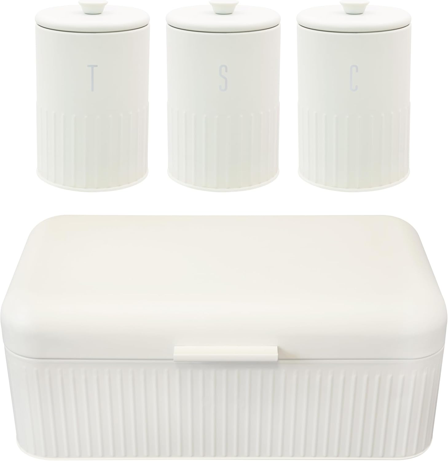 Blackmoor Callisto Tea, Coffee, Sugar, Bread Bin Storage Set/Secure