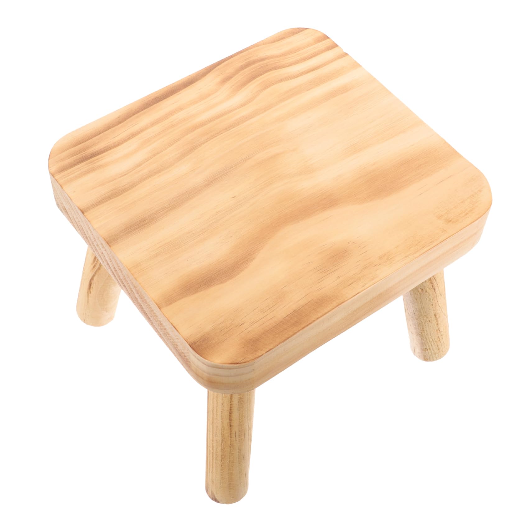 ifundom Portable Wooden Step Stool for Use Strong Load Bearing Small Stool for Kitchen Living Bathroom Camping and Fishing