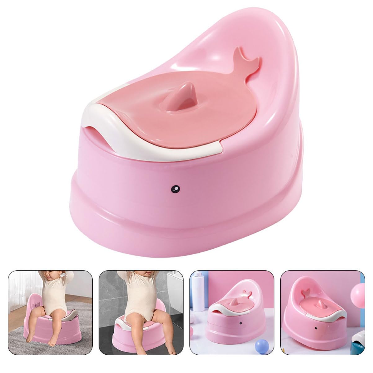 Kinder Toilettensitz Tragbar aus Pp Leichtes Töpfchen für Jungen und Mädchen für Unterwegs und Outdoor Praktischer Toilettentrainer zum Töpfchentraining