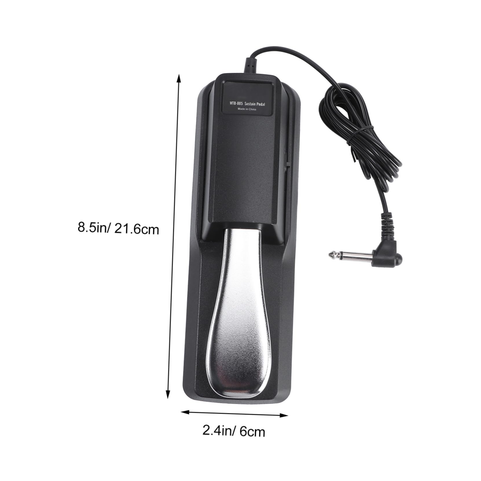 Pedal De Sustain y Resonancia Para Teclado Cable De 1,5 m Polaridad Ajustable