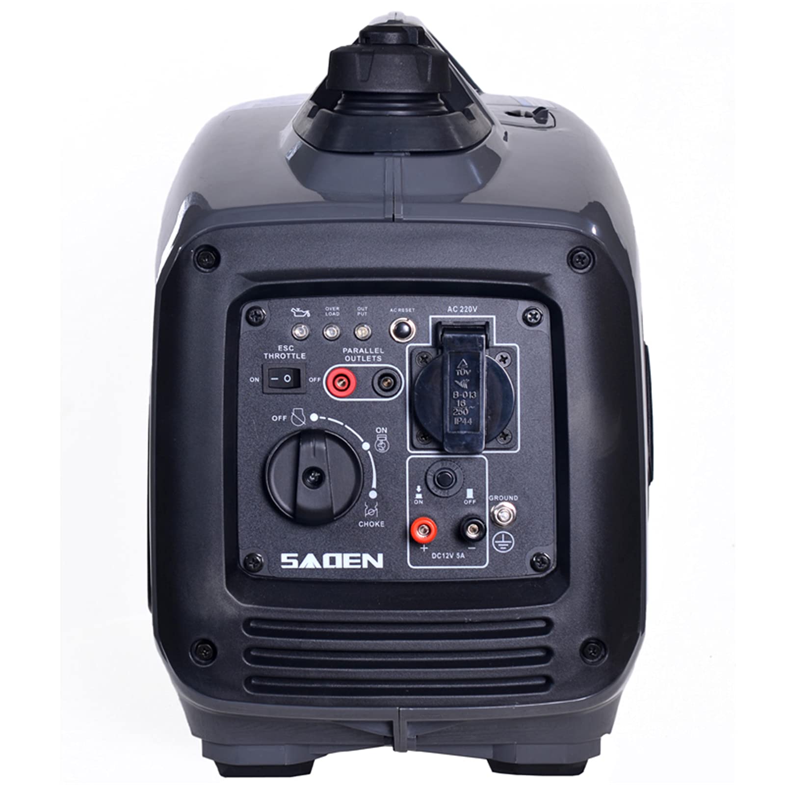 Generatore di Benzina Portatile Silenzioso da 1000 W Motore Elettrico Generatore di Inverter Digitale a Benzina a Gas per Uso Domestico