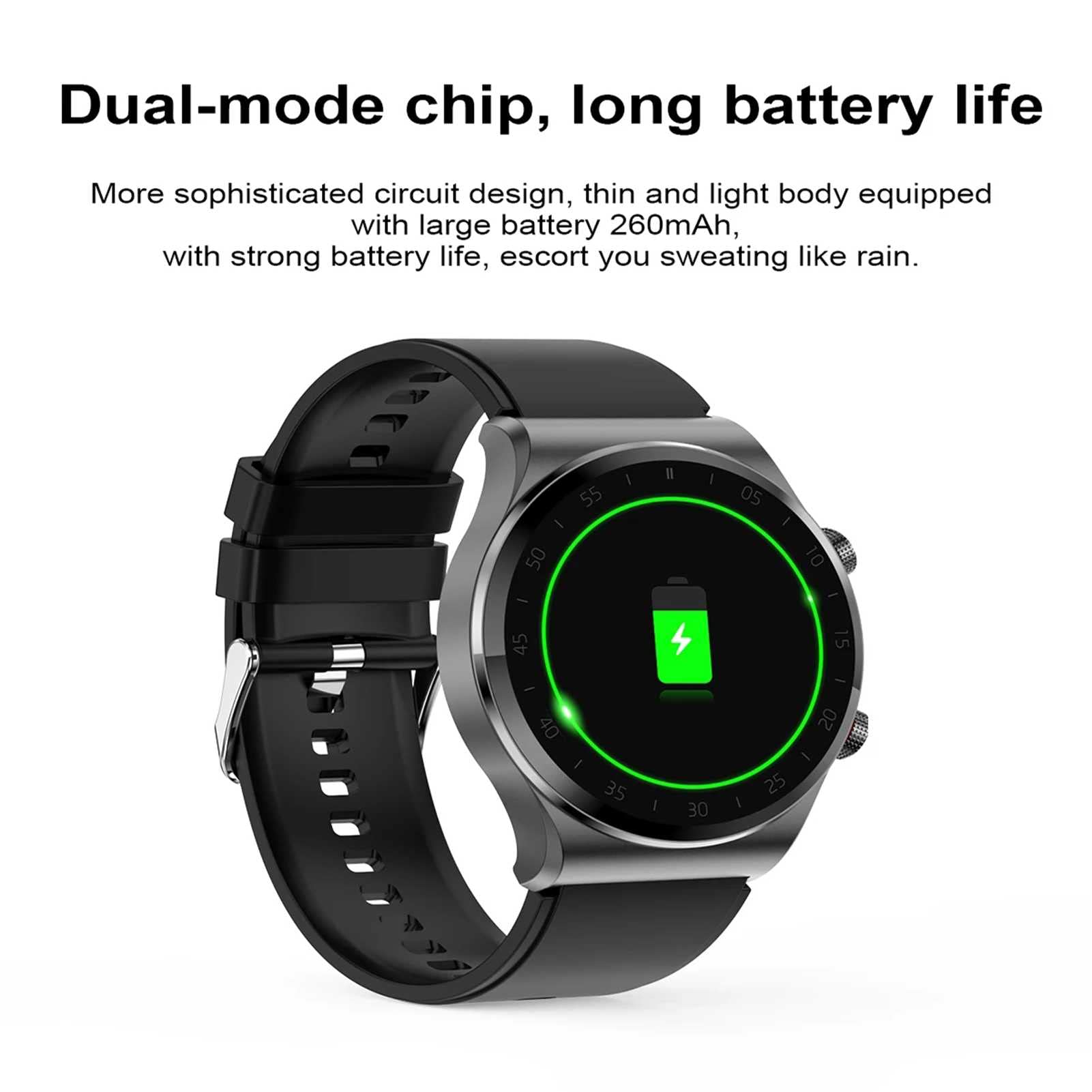 Inteligentny zegarek dla mężczyzn? Kobiety Podwójny tryb Bluetooth Monitorowanie snu Bransoletka sportowa 1.3 '' Okrągły okrągły ekran dotykowy Hd Zegarek elektroniczny Prezent