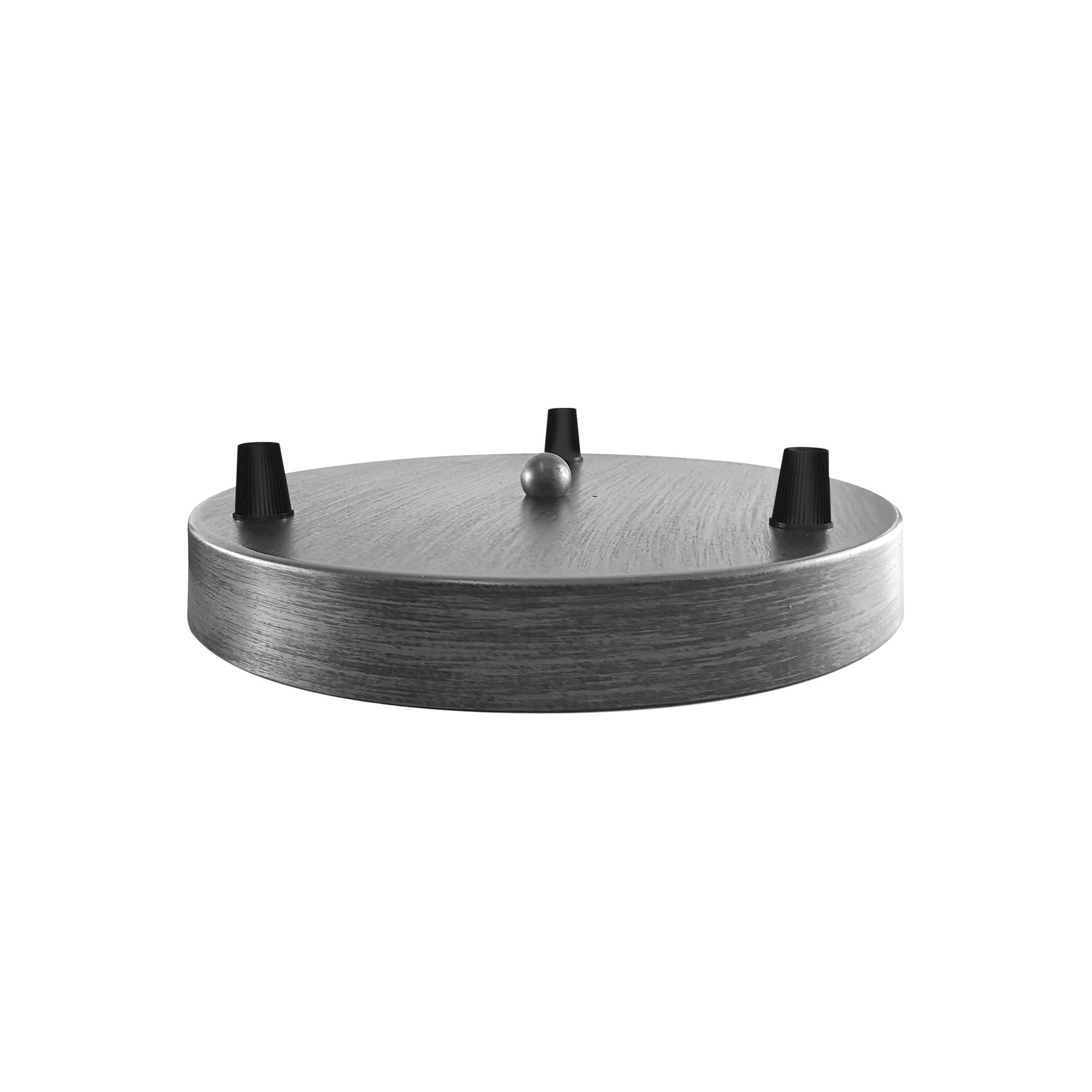 Ledsone Brushed Silver Modern Retro 3 Way Ceiling Pendant Light Cluster Nest Cage Light Fitting Rustic Lampshade Style Home E27 Lighting Kit (, Ceiling Rose)