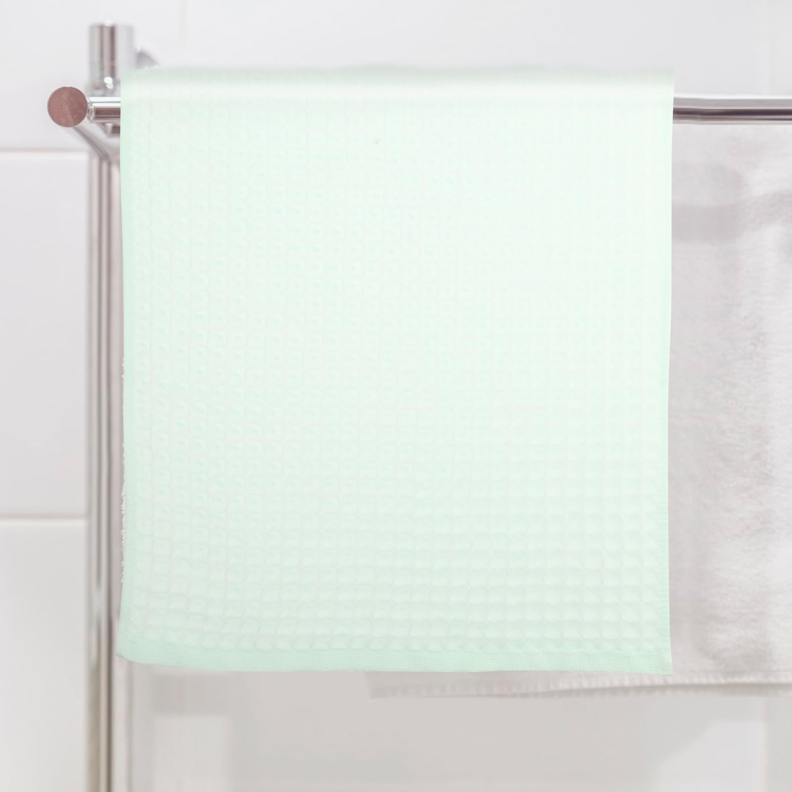 Toallas de Algodón Tejido de Gofre 3 Piezas para Baño y Gimnasio, Superficie Cómoda y Alta Absorción, Secado Rápido y Tamaño Adecuado para Uso Diario