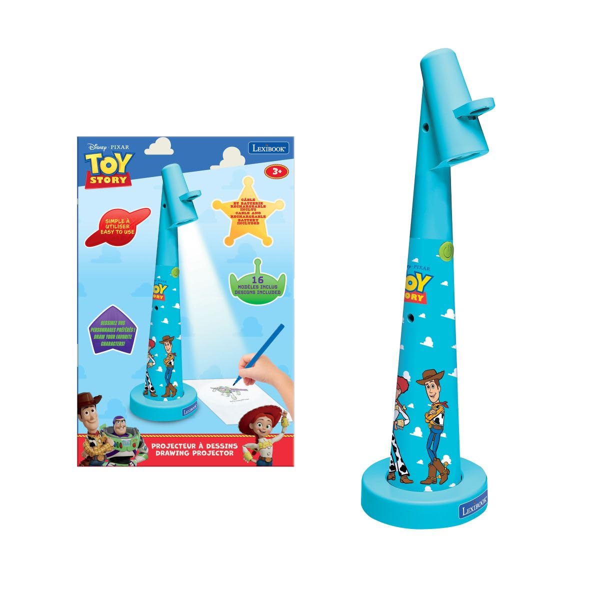 LEXIBOOK Toy Story Drawing Projector, CRP10TSLXB