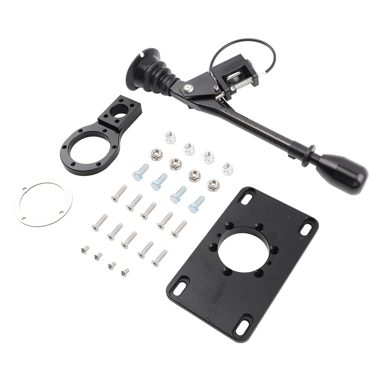 Msioytog Metal Short Shifter Box with Reverse Lockout for Enhancing Gear Shifting Quick Gear Changes H Pattern Regulator