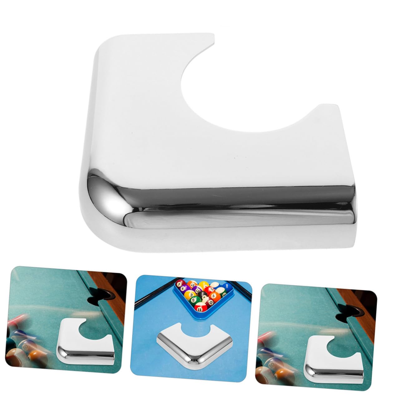 BESTonZON Protector de Esquinas 2 Piezas para Mesa de Billar de Hierro Duradero y Versátil para Protección en Bares y Entretenimiento en Casa