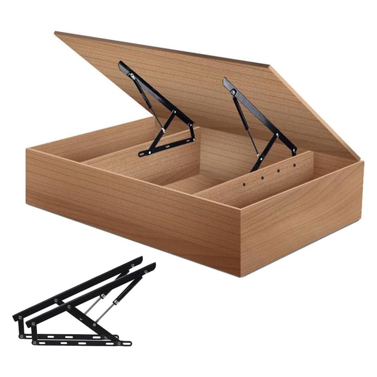 Hydraulic Bed lifter2 Pack Pneumatic Bed Lifting Mechanism for Heavy Bed Boxes Gas Springs Furniture Hinge Spring Hinges Folding Lift Up Spring Hinges