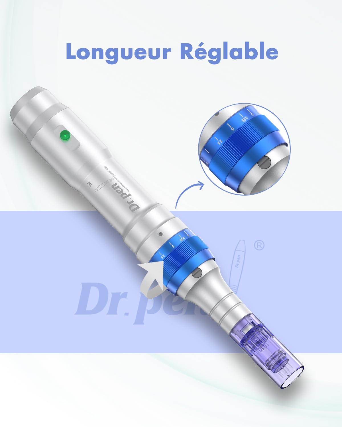 Dr. Pen Ultima A6 Stylo de Microneedling : Machine de Microneedling Sans Fil Dr. Pen avec 22 Cartouches