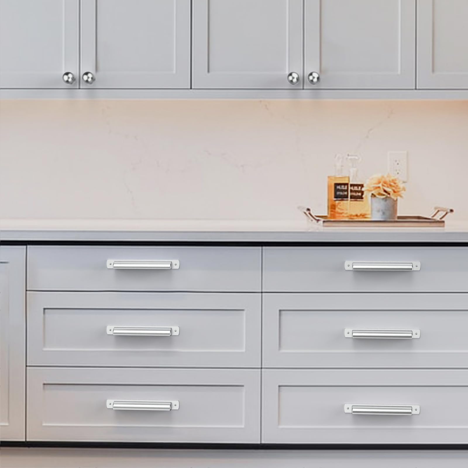 Poignées De Meuble Cuisine Dorées - D[n510] - Entraxe 128mm - Lot De 10