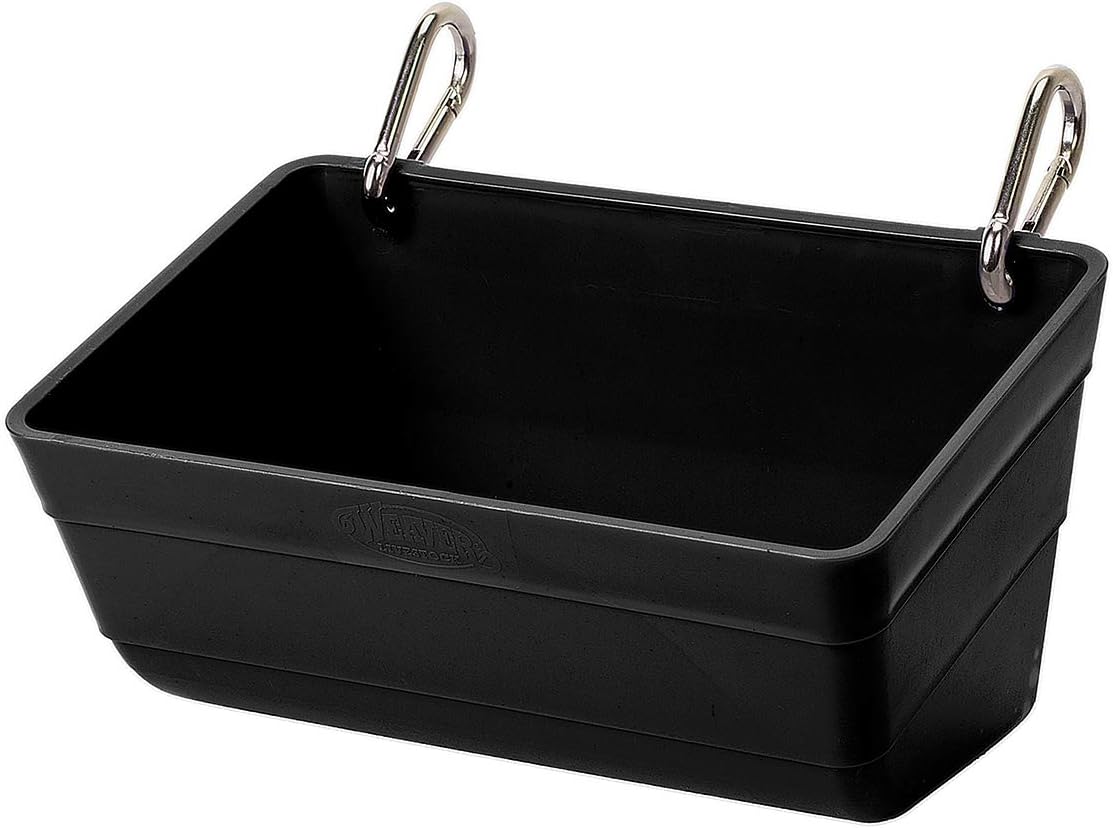 Weaver Leather Livestock Small Animal Feeder, 3 Quart, Black