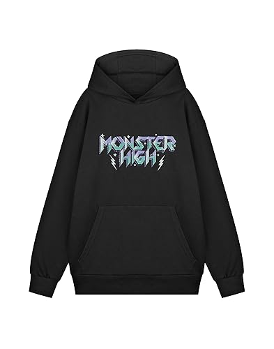 Women's Hooded Black Sweatshirt | Classic Long Sleeve Graphic Tee