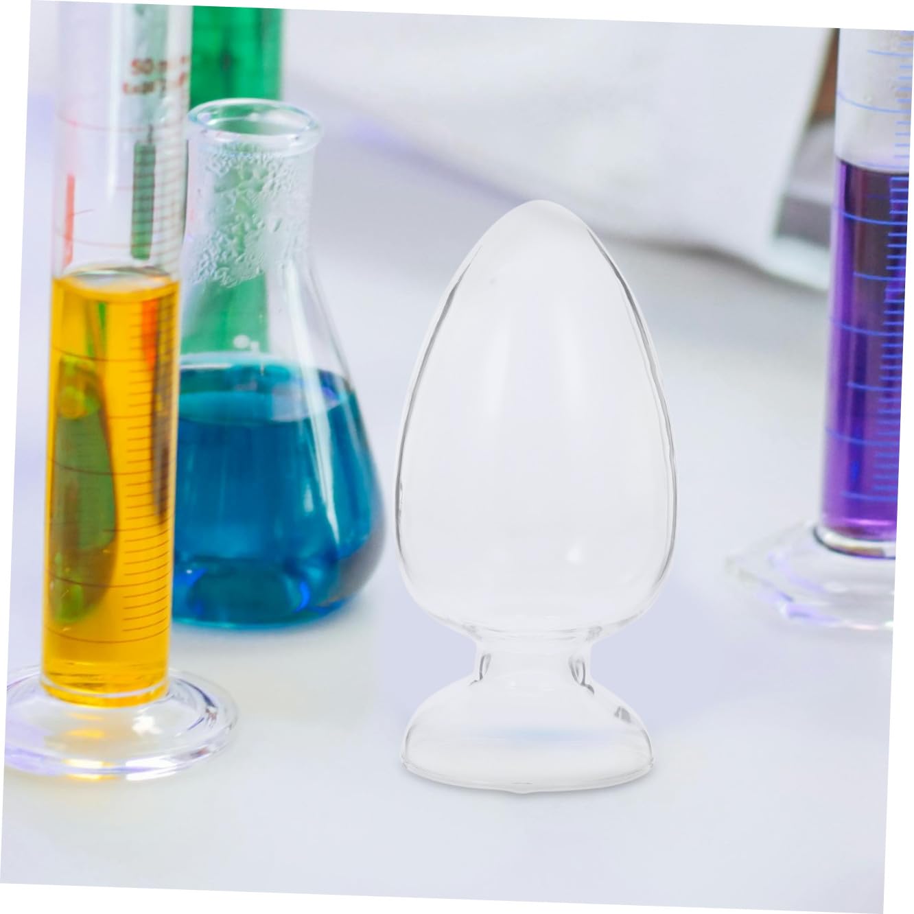 PRETYZOOM 2 Sätze Glasaufbewahrungsflaschen Transparente Laborflasche Mit Stabilem Deckel Hühnerherzform Für Probenpräsentation Und Aufbewahrung 2 Stück * 2
