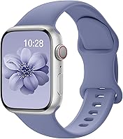 Vista 36 de SuperNaNa - Correa de silicona deportiva compatible con bandas de Apple Watch de 40mm 38mm 41mm 44mm 45mm 42mm 49mm, unisex, correa de muñeca