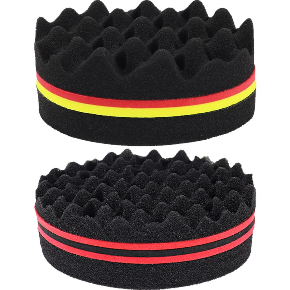 Spugna per Magica Twist, Africano Magico Barbiere Spugna Pennello per per Uomo Twist Spuge Spugna a Doppia Faccia a Doppia Facciate Riccio