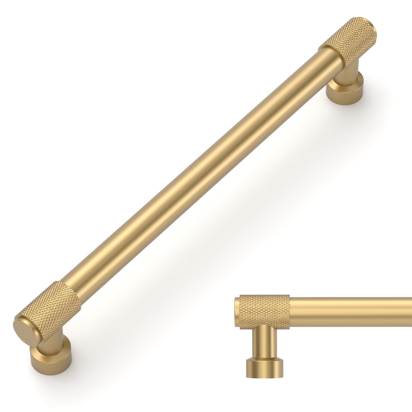 Photo 1 of Amerdeco Cabinet Pulls, 10 Pack, Champagne Bronze, 7.5 Inch Hole Center