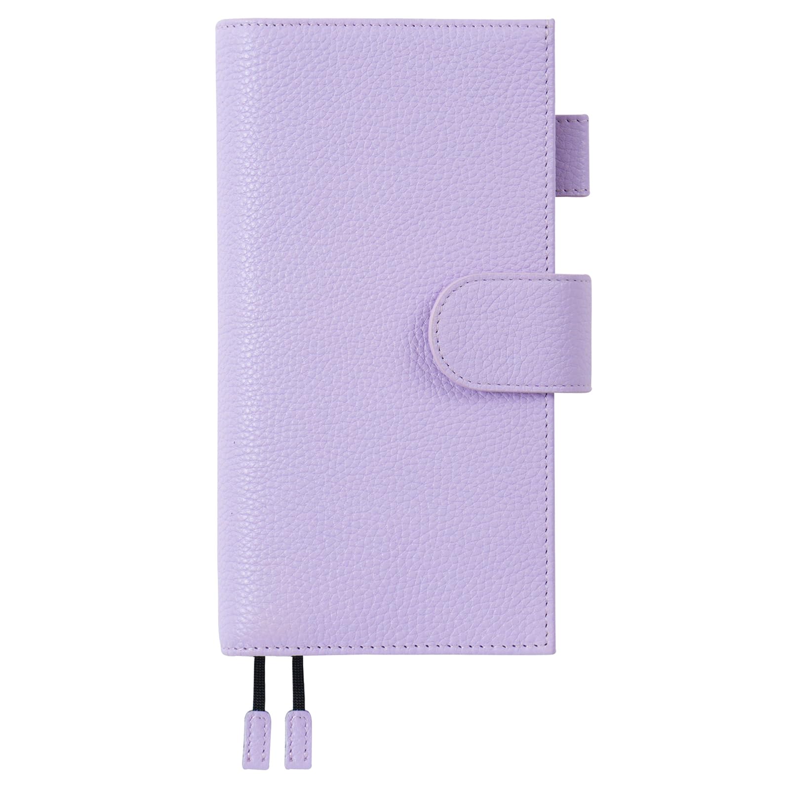Moterm Leather Cover for Hobonichi Weeks - Fits Hobonichi Weeks/Weeks Mega, with Back Pocket (Pebbled-Lavender)
