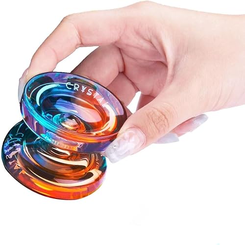 Vista 14 de MAGICYOYO Yoyos de doble propósito, paquete de 2, Yoyo de metal N11 y plástico Yo Yo K2 Crystal White Responsive Yo Yos para niños principiantes