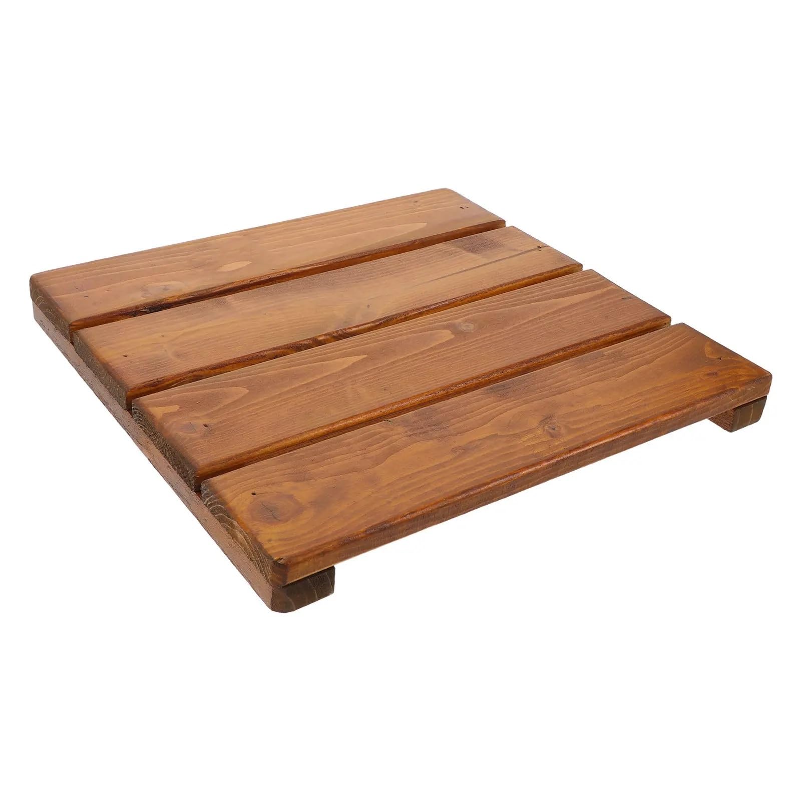 Alfombra de baño de Madera, Alfombra de baño de Drenaje rápido, Suelo de Ducha de Secado rápido for bañera, SPA, hogar