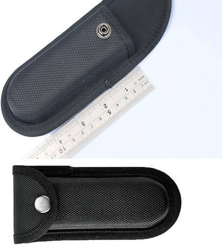 Miniatura 2 de Funda de cinturón de nylon reforzada en caja dura 2pcs para cuchillo plegable negro