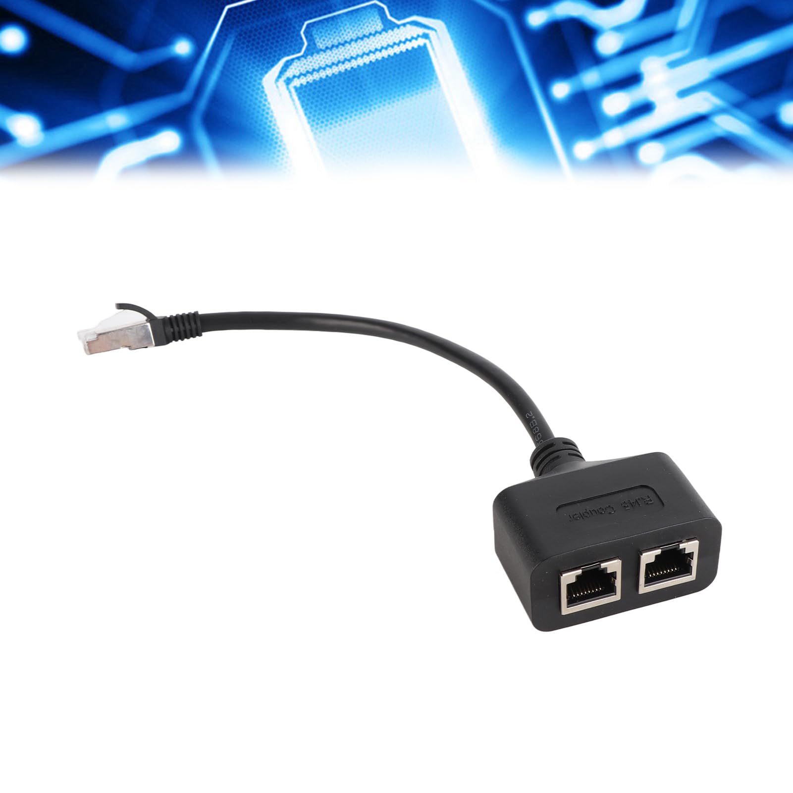 Adattatore Splitter LAN RJ45 1 A 2 – Switch Ethernet Con Contatti Placcati Oro, Plug & Play Per PC, TV E Router