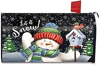 Vista 5 de Briarwood Lane - Funda para buzón grande de nieve a cuadros de invierno