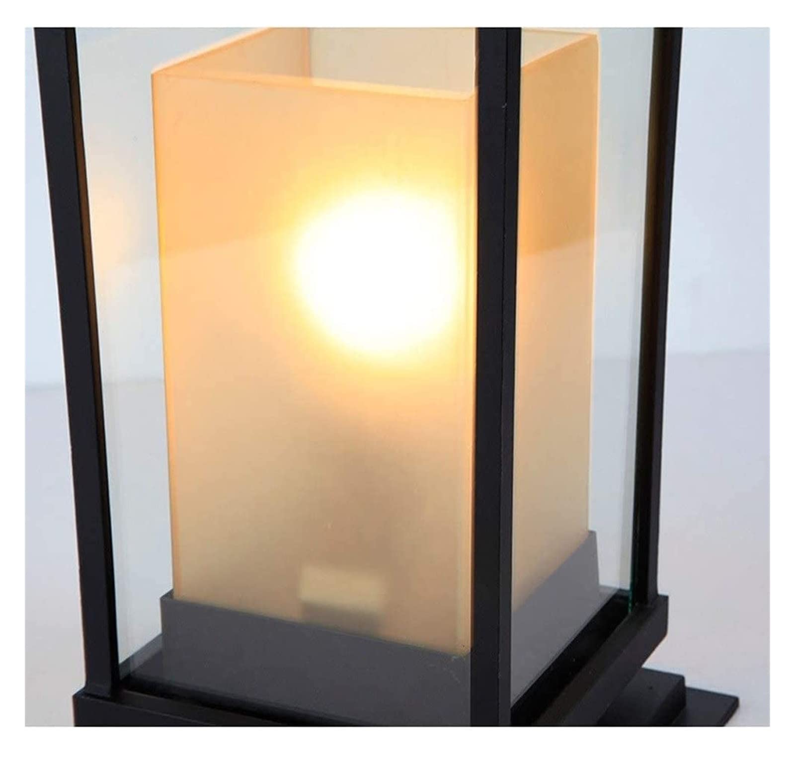 Lampione luminoso da cortile Lampada da palo in lega di alluminio Lampada da esterno impermeabile antiruggine Lampada da giardino moderna Decorazione per piscina Lanterna stradale Lampione stradale
