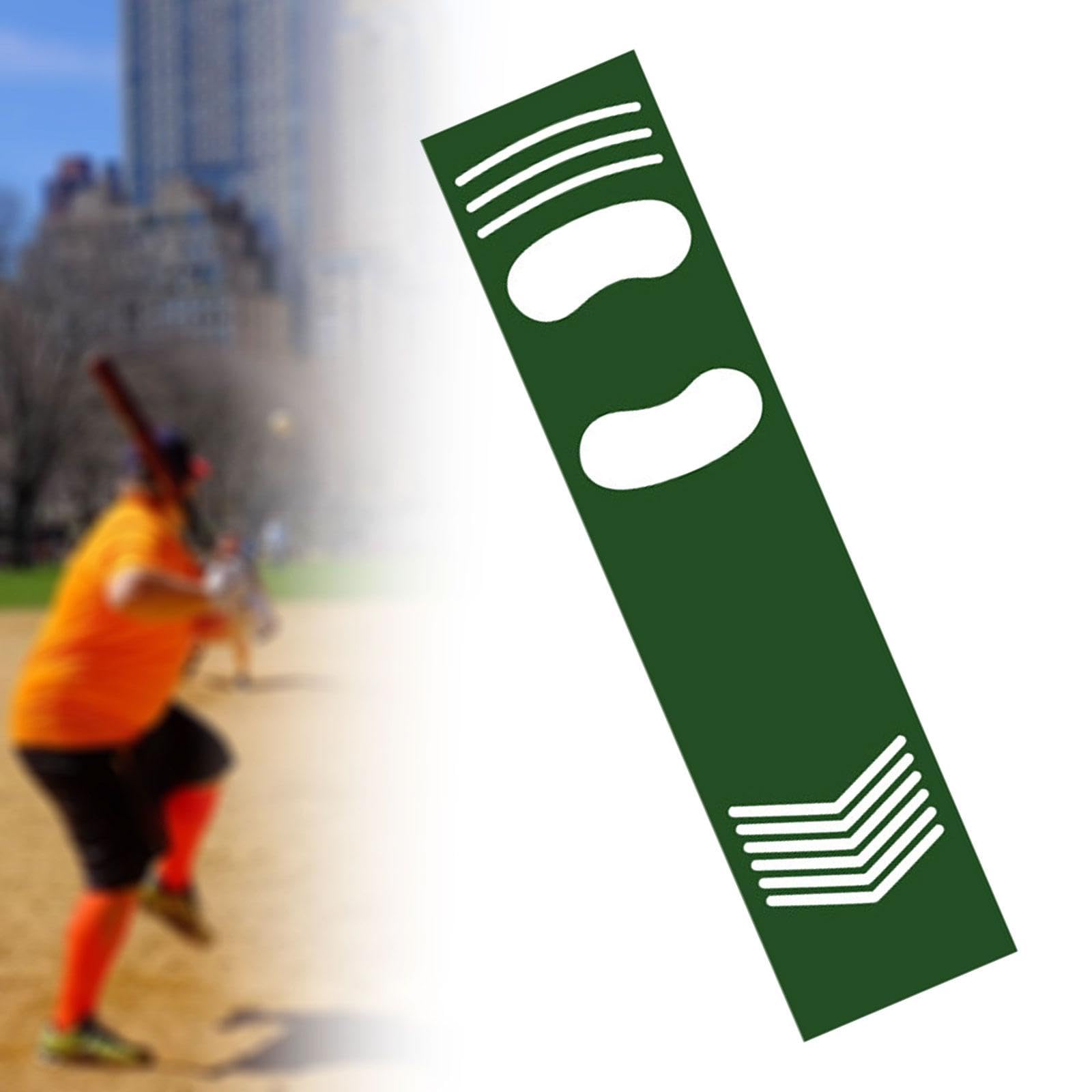 QSTDGVPW Batting Cage Mat 4.4 x 1 ft for Batting Stance Practice Softball Turf Training Mat for Family, Green