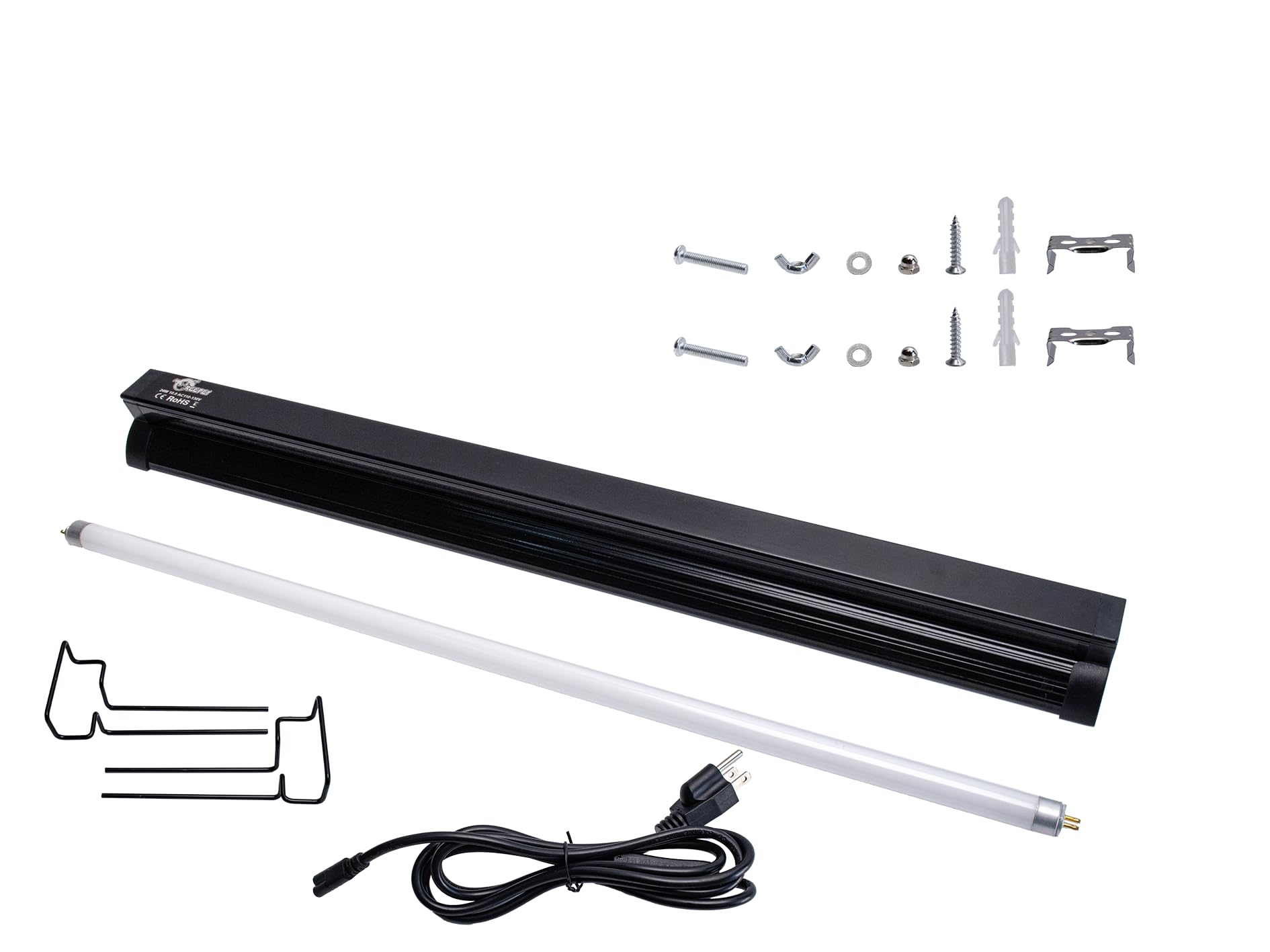 UVB Reptile Light, New Version T5 HO UVB10.0 Lighting Combo Kit, High Output UVA UVB,Compact UVB Lamp for Desert & Tropical Reptiles, Reptile Light Fixture 24W-22Inch - image 2