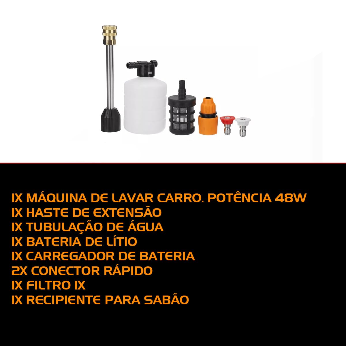 Lavadora De Alta Presso Vap Lava Jato Profissional Sem Fio Recarregvel  Com Maleta | Amazon.com.br
