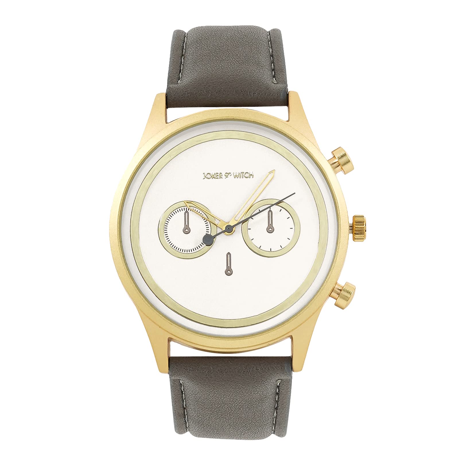 Joker & Witch Leather Hudson White Dial Dark Grey Pu Analogue Watch For Men (B0BBFJLWDN) Amazon Price History, Amazon Price Tracker