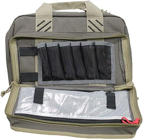 Miniatura 9 de G.P.S. Bolsa de rango de pistola cuádruple con almacenamiento y tazas de descarga  Capacidad de 4 pistolas  Pistola segura duradera, accesorios de