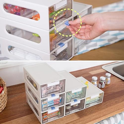 Miniatura 4 de Organizador de almacenamiento de 3 niveles para oficina en casa, escuela, organizador de documentos de múltiples usos, caja de almacenamiento de