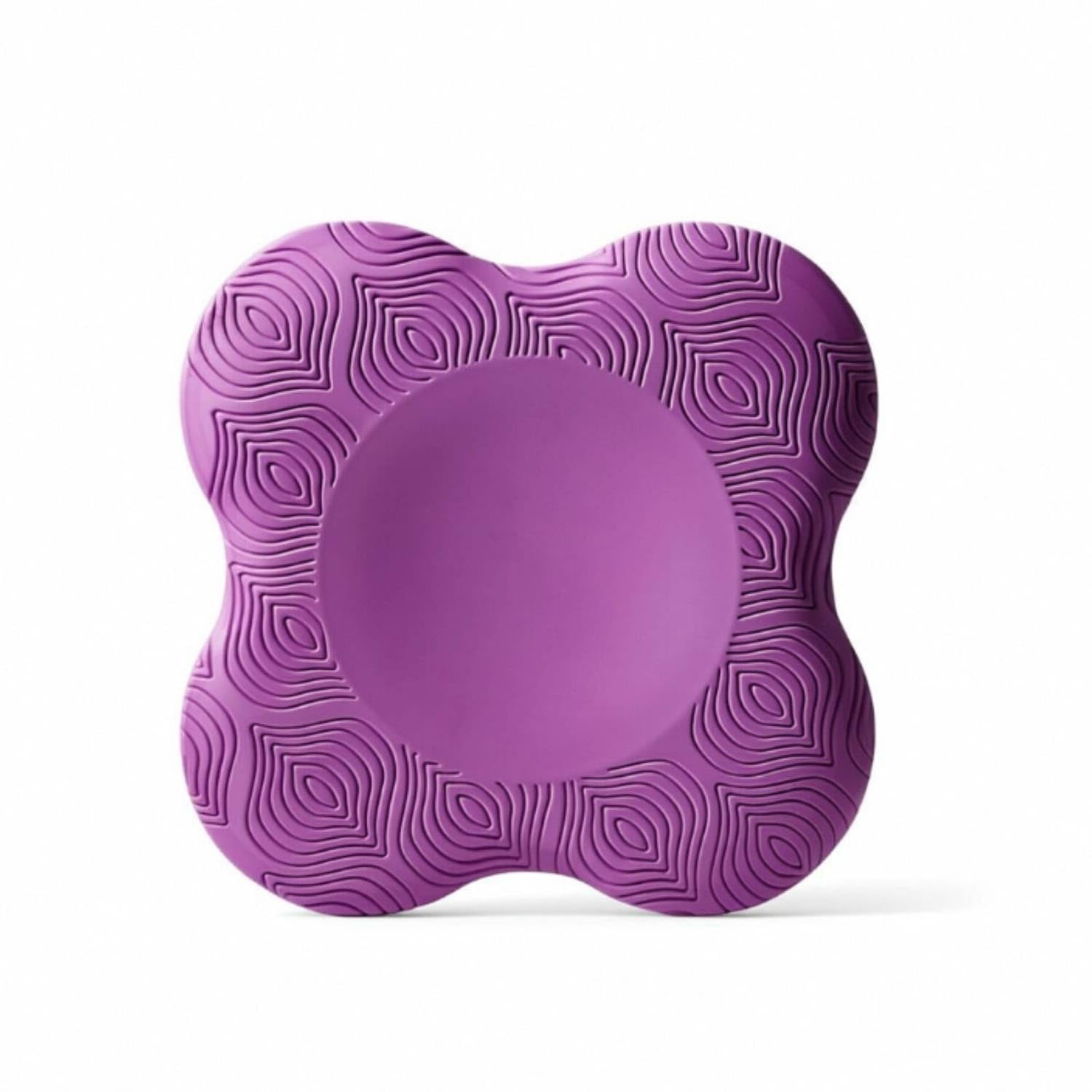 Contoured Shape Kneeling Pad Embossed Texture Fitness Knee Pad Thick Cushioning Knee Cushion Soft Compressible, Purple-picture-14