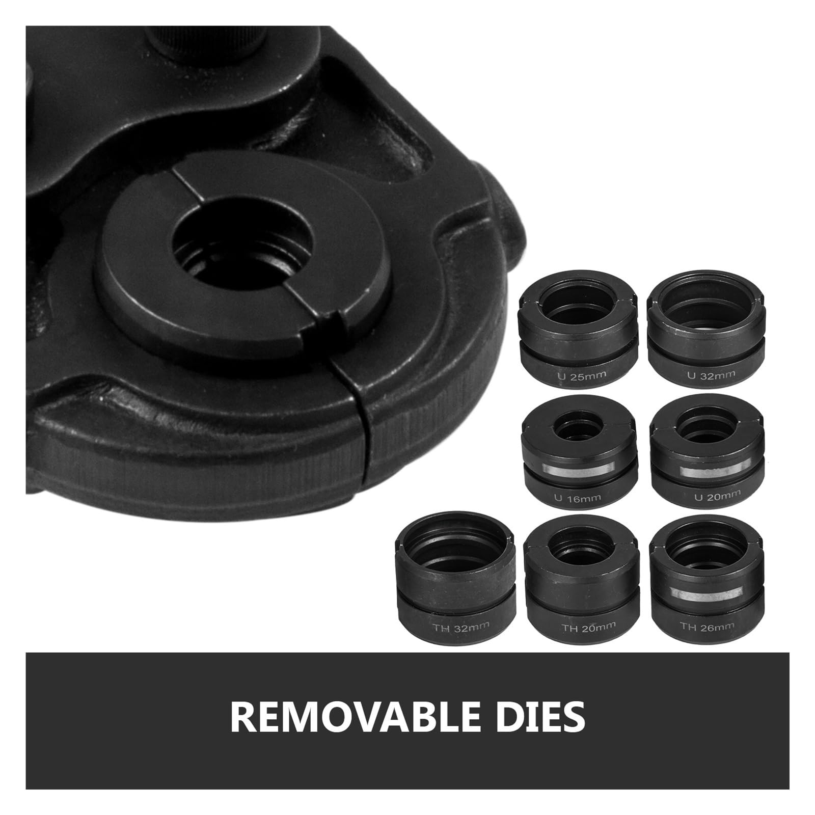 Herramienta de prensado de tuberías de fontanería, alicates de prensado Ajustables Tipo Tijera Manual con mordazas 8 TH/U for Tubo Multicapa PEX PB
