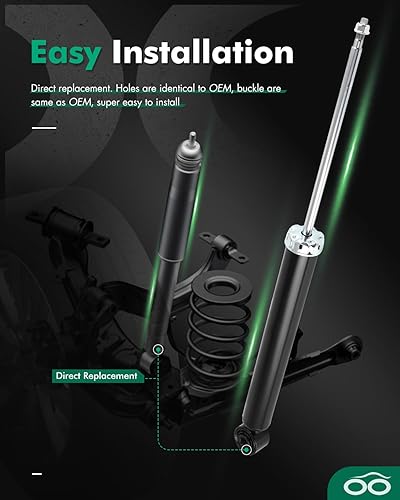 Miniatura 6 de SCITOO - Amortiguadores traseros para Audi para Audi 2015-2018 para Audi Q3,2015-2018 para Audi Q3 Quattro,2009-2017 para VW Tiguan,2018 para VW