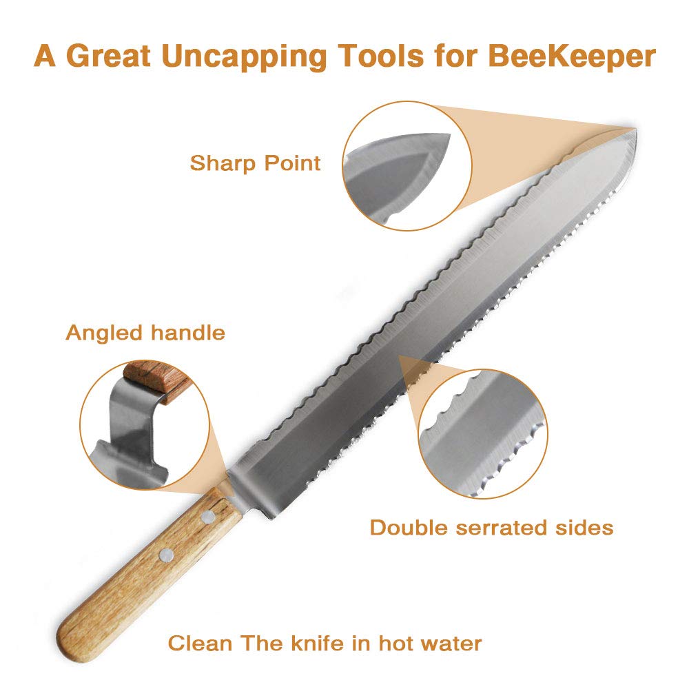 Honey Uncapping Blade, Ultrathin Stainless Steel DIY 280mm