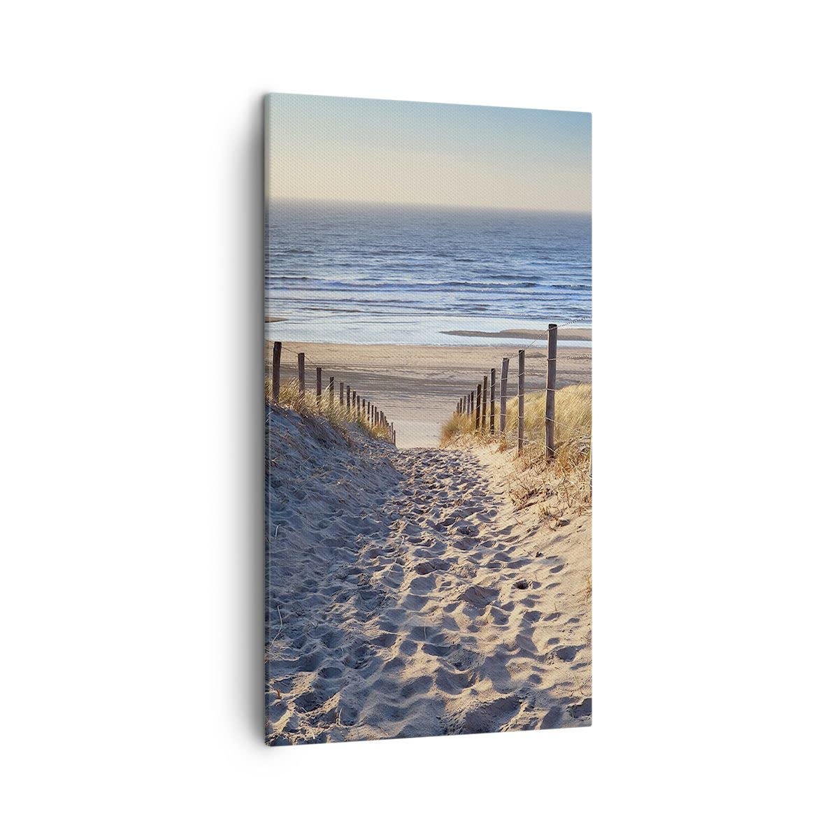 ARTTOR Lienzos decorativos mar playa duna Cuadro Sobre Lienzo Moderno Vertical 45x80cm Cuadros Decoracion Salon Dormitorio Cocina Cuadros Pared Imágenes Wall Art Prints Decor Canvas PA45x80-3612