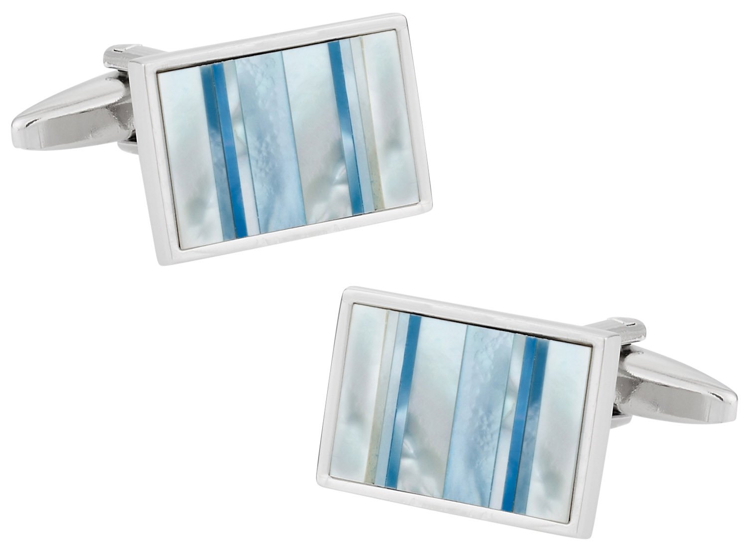Ocean Blue Mother of Pearl Cufflinks with Presentation Box-image-29