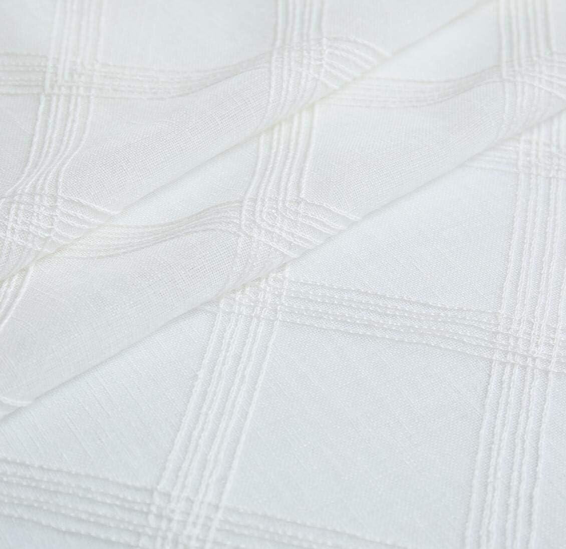 Dainty Home Katherine Embroidered Shower Curtain, Whie