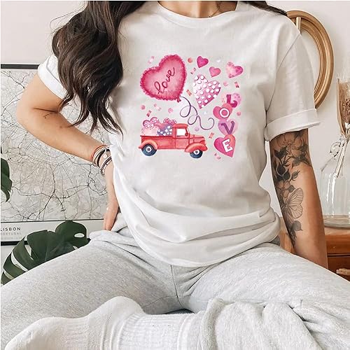 Miniatura 5 de 3 hojas de transferencia para planchar para el día de San Valentín, parches para planchar con corazón, decoración de automóvil, calcomanías de