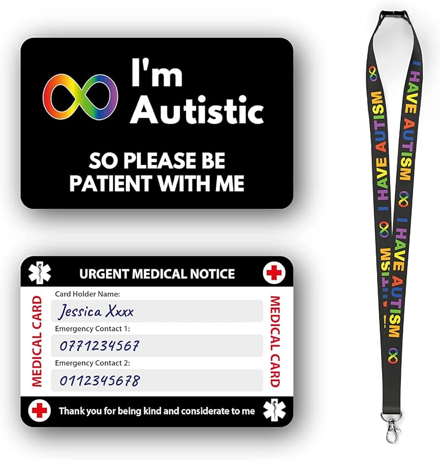 amazon-com-autism-autistic-anxious-non-verbal-awareness-medical-card-autism-card-with-writable-panel-and-autism-patterned-lanyard-with-waterproof-card-holder-i-m-autistic-card-autism-lanyard-office-products for Free Printable Autism Id Card Amazon.com : Autism Autistic Anxious Non-Verbal Awareness Medical Card, Autism Card with Writable Panel and Autism Patterned Lanyard with Waterproof Card Holder (I'm Autistic Card & Autism Lanyard) : Office Products for Free Printable Autism Id Card