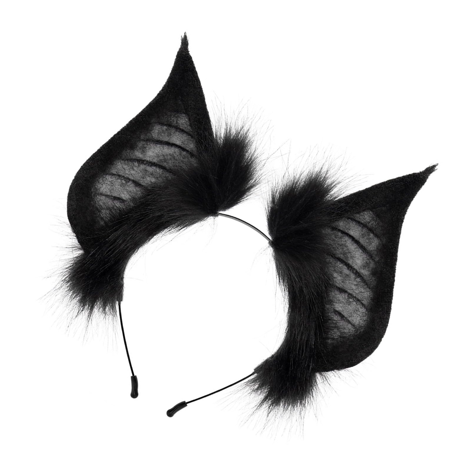 Gissroys Girls As Show Handmade Bat Ear Headband Bat Cosplay Accessories Bendable Ears Fursuit Masquerade Halloween Cosplay Party