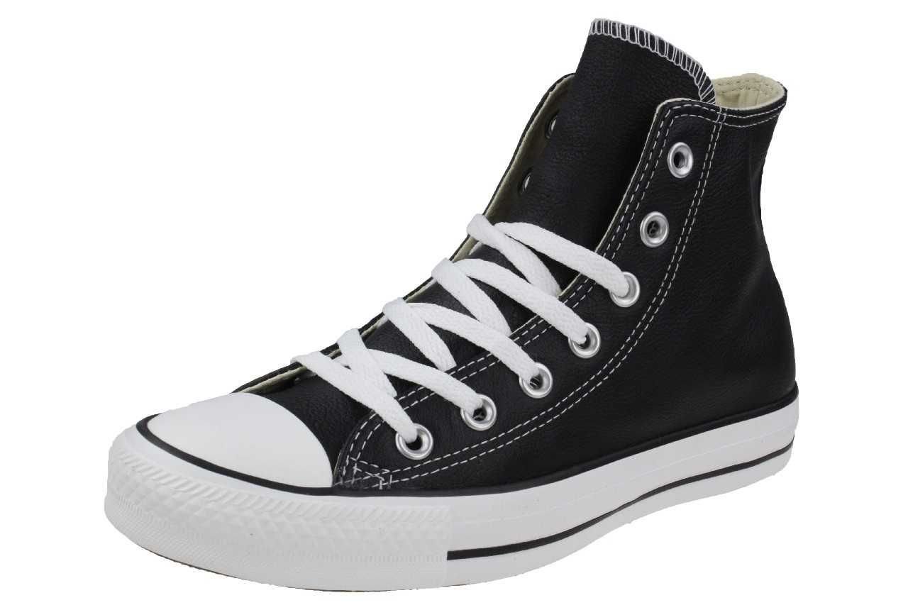 Converse Unisex Chuck Taylor All Star Leather High Top Shoe Black 6 Men US/8 Women US, , 8 Women/6 Men