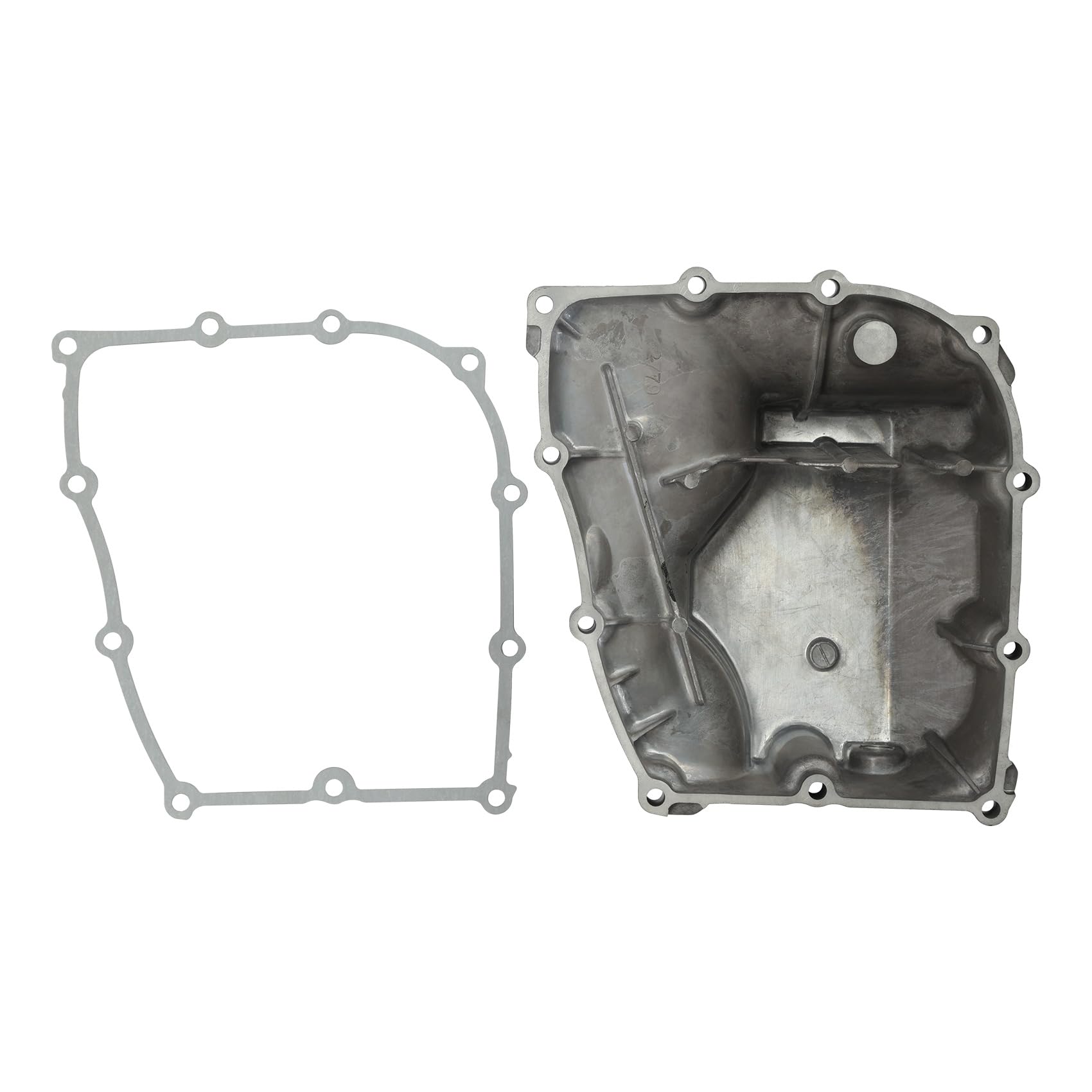 Coperchio per vasca olio moto con guarnizione in alluminio nero compatibile con Yamaha MT07 FZ07 XSR700 Tenere 700 (2014-2024), ricambio per filtro vasca olio