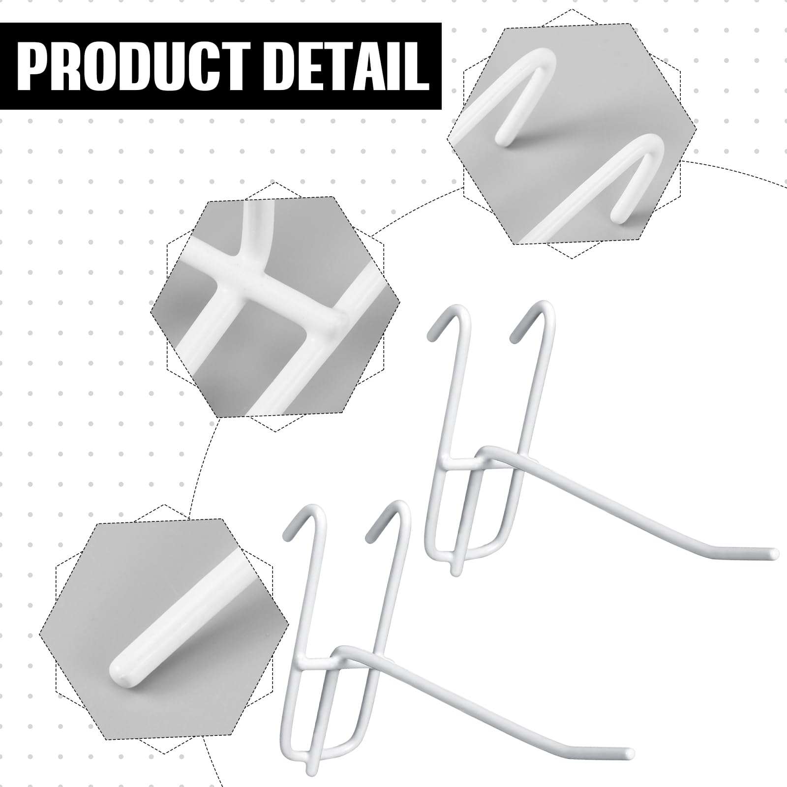 Snapklik.com : Moxweyeni 6 Inch Grid Wall Hooks 25 Pcs Gridwall Panel ...