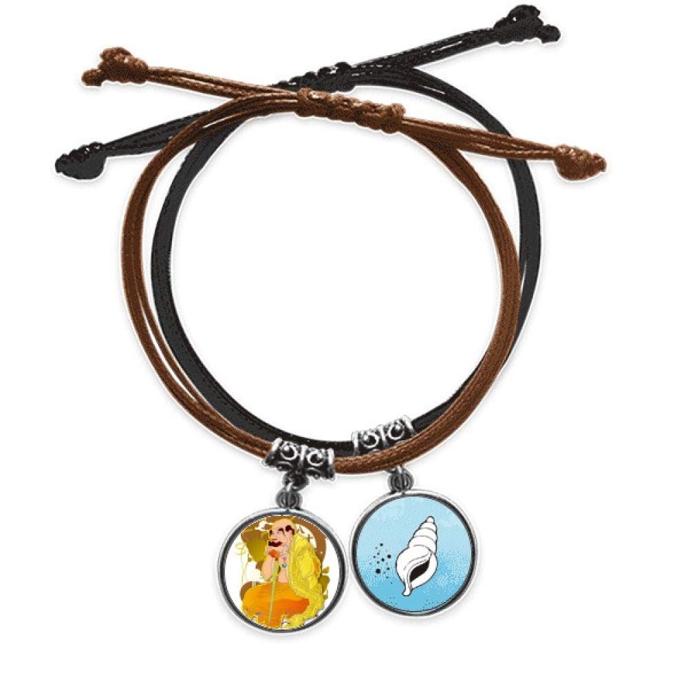 Pulsera de budismo amuleto arhats cordon ajustable unisex 3
