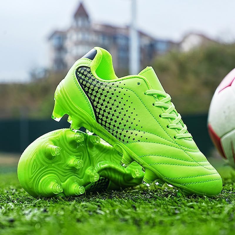 LIZRHA Soccer Shoes for Boys Girls Soccer Cleats Boys Girls Kids Athletic Outdoor Football Shoes Youth Football Cleats Outdoor & Indoor Soccer Shoes Lightweight, Running & Training for Students - Image 3