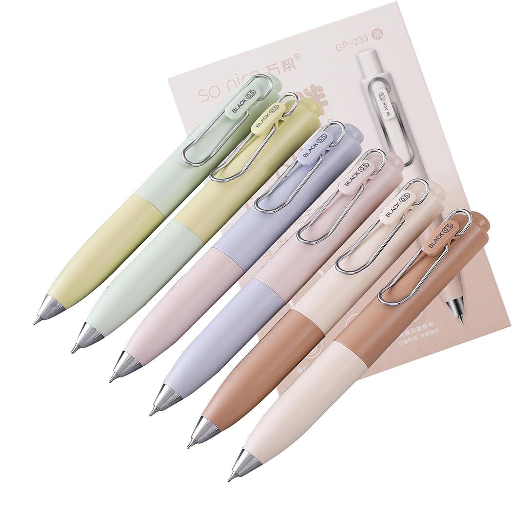 SIPLIV 12 PCS Big Fat Pens Mini Pocket Ballpoint Pen Retractable Gel Pens Short Paragraph Pocket Travel Pen Black Ink Mini Ballpoint Pens for School